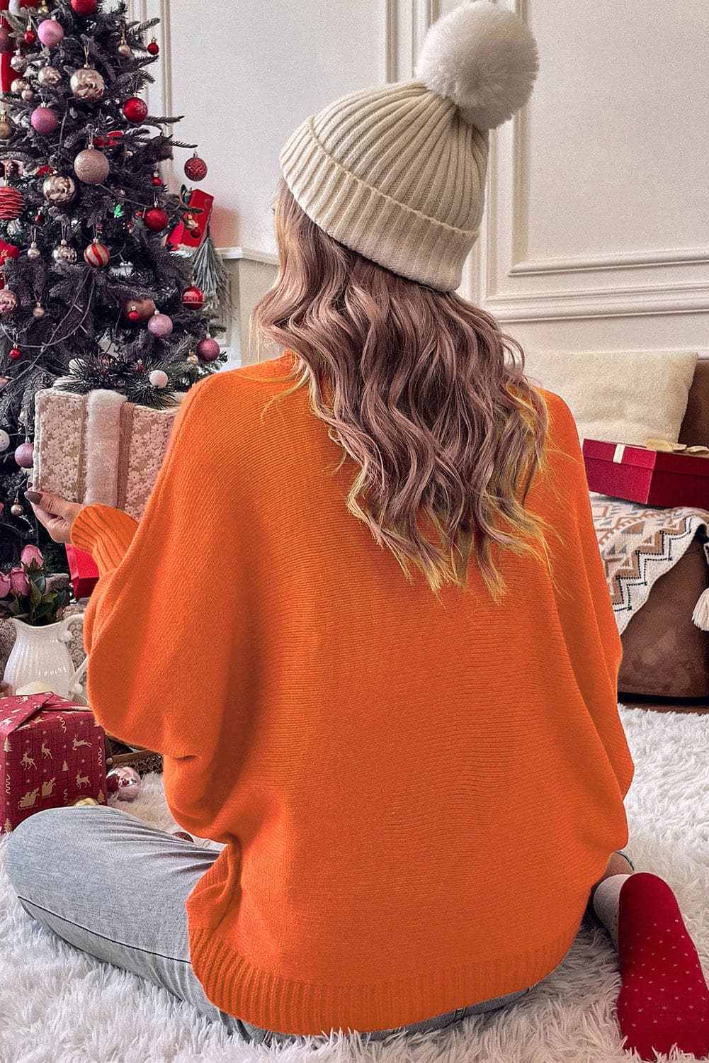 Cozy Merry High Neck Pullover - Love Salve 