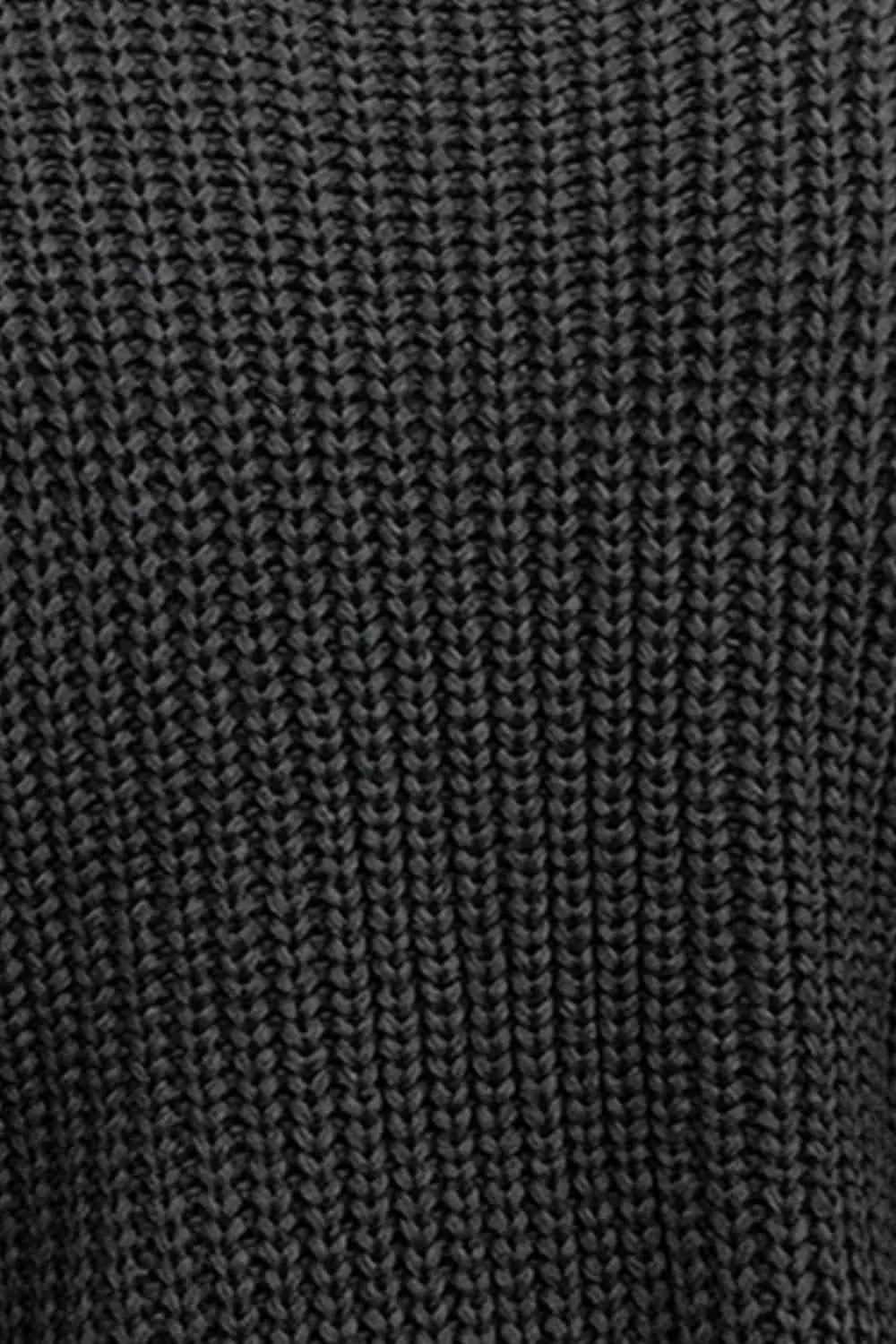 Cozy cable-knit mock neck sweater - Love Salve 