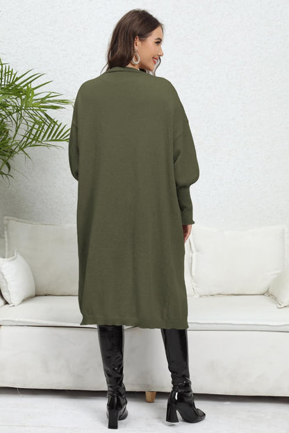 Cozy cardigan with lantern sleeves 