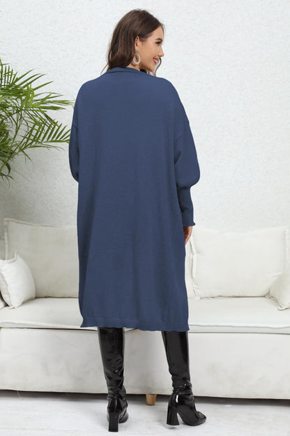 Cozy cardigan with lantern sleeves 