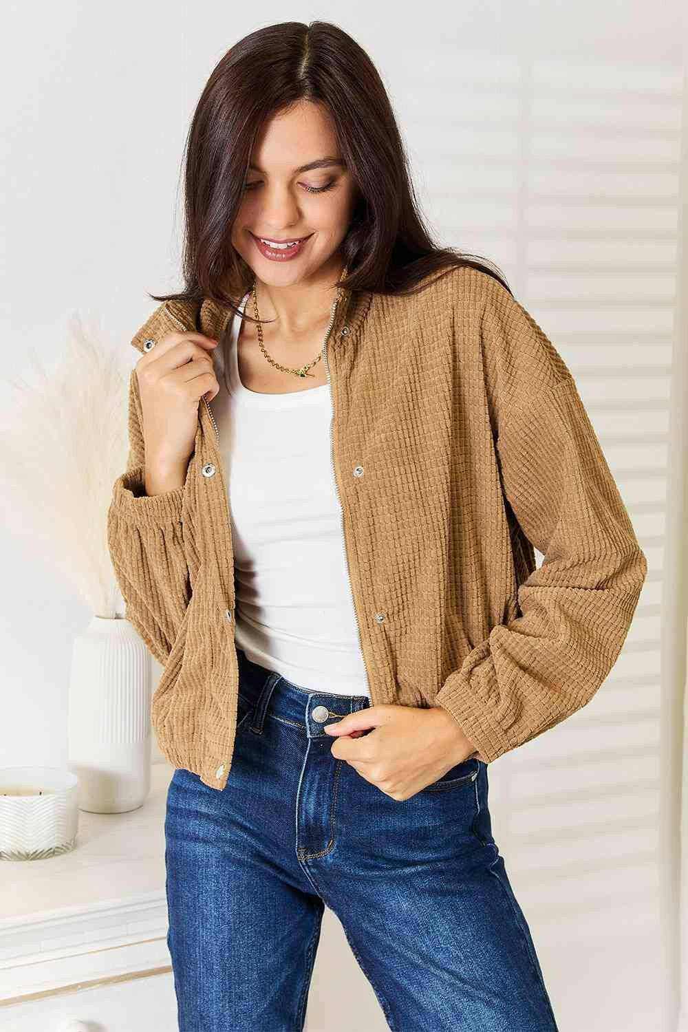 Cozy chic long sleeve jacket - Love Salve 