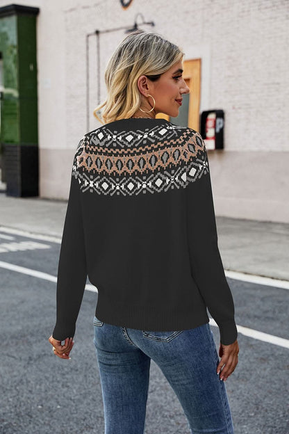 Cozy chic raglan pullover sweater 
