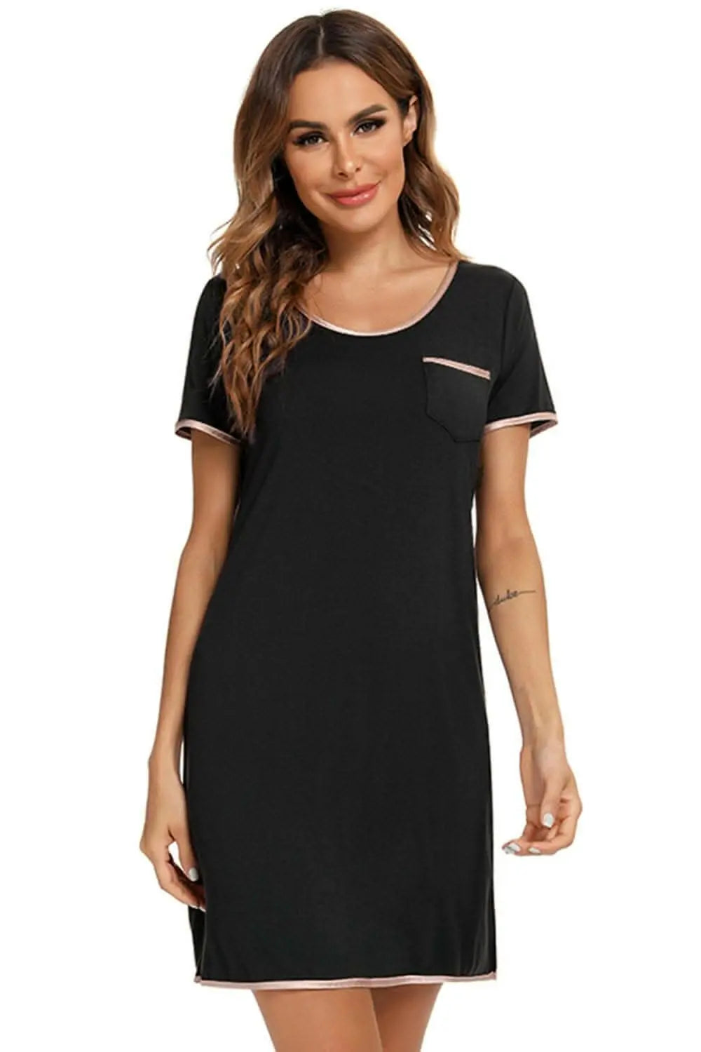 Cozy chic round neck dress - Love Salve 