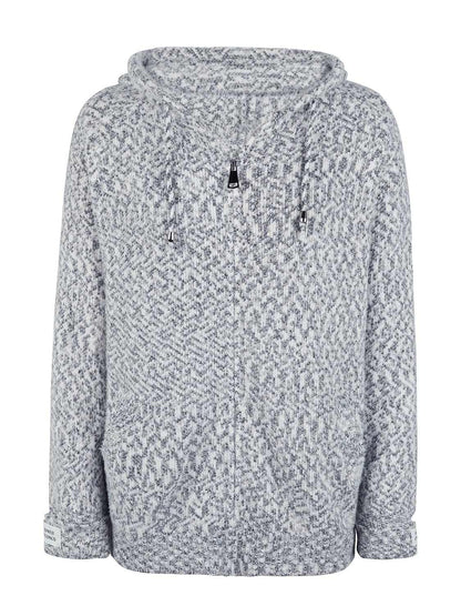 Cozy drawstring zip-up hoodie - Love Salve 