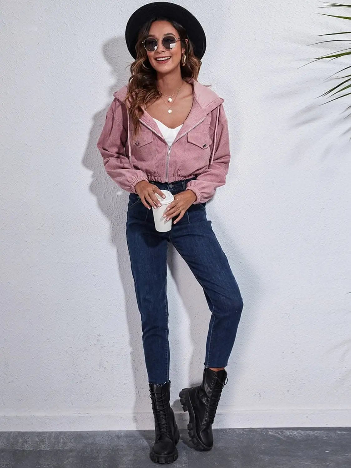 Cozy hooded jacket with pockets - Love Salve 