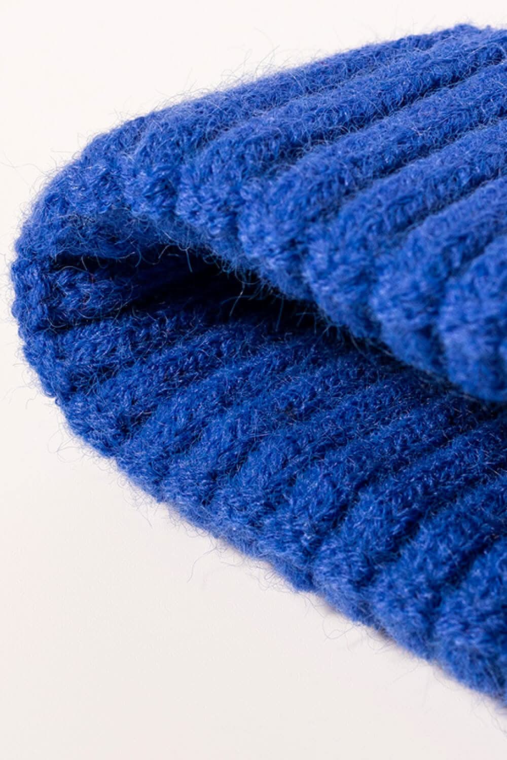 Cozy knit beanie with ribbed cuffs 