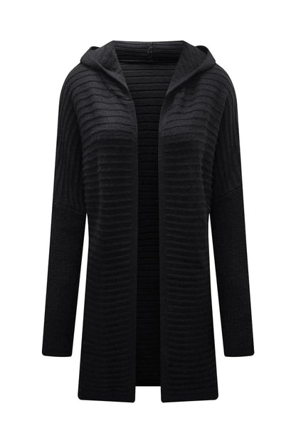 Cozy longline hooded cardigan - Love Salve 