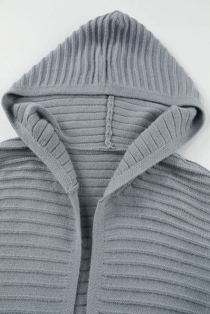 Cozy longline hooded cardigan - Love Salve 