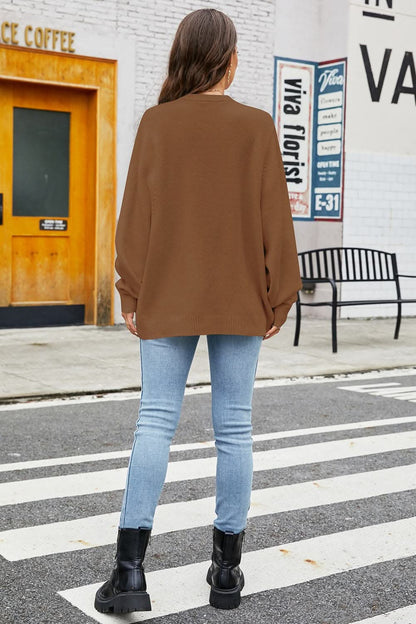 Cozy long sleeve sweater - stretch fit 