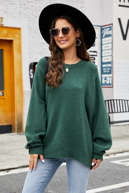 Cozy long sleeve sweater - stretch fit 