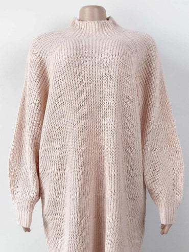 Cozy mock neck sweater dress - Love Salve 