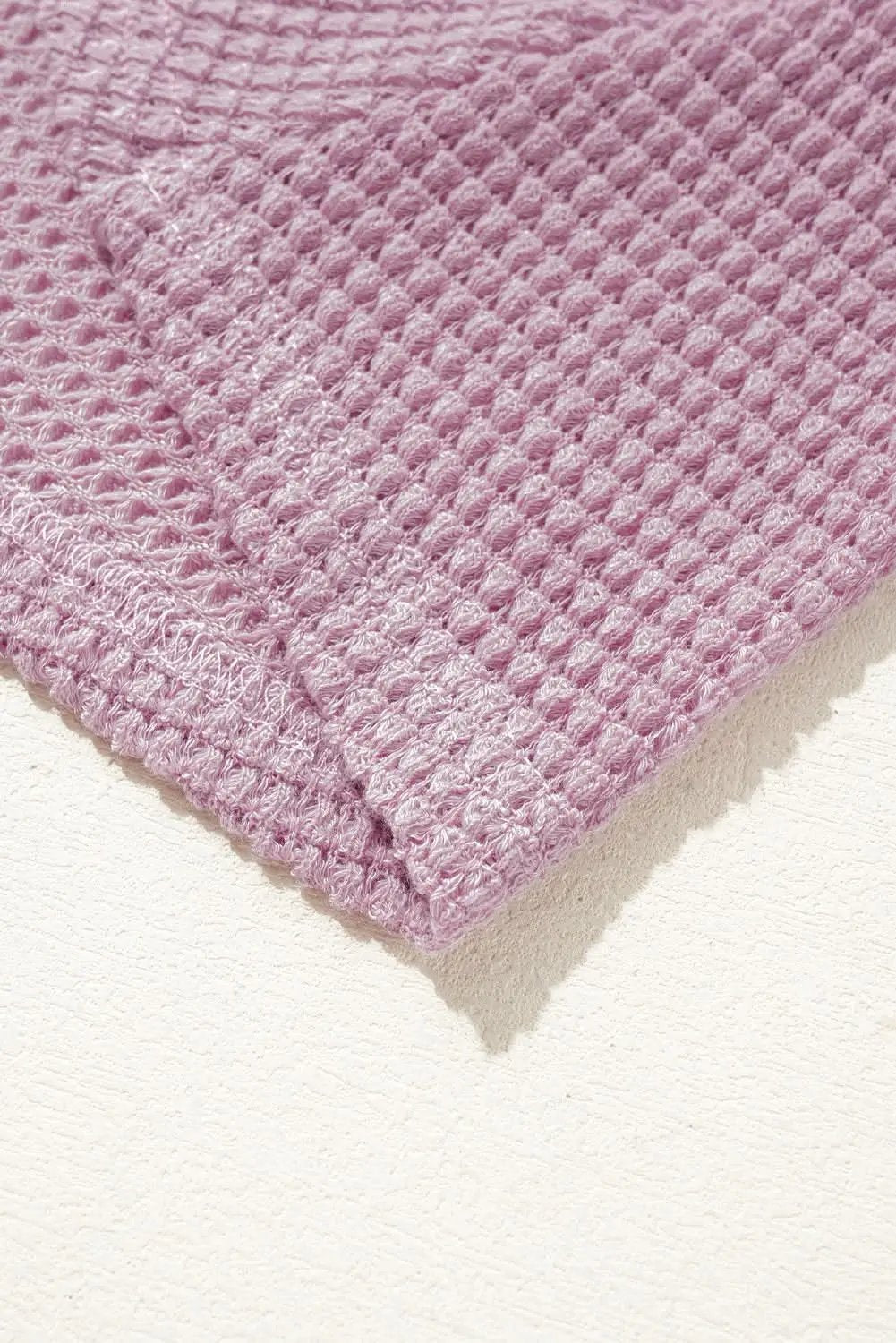 Cozy plus size hooded top with buttons - Love Salve 