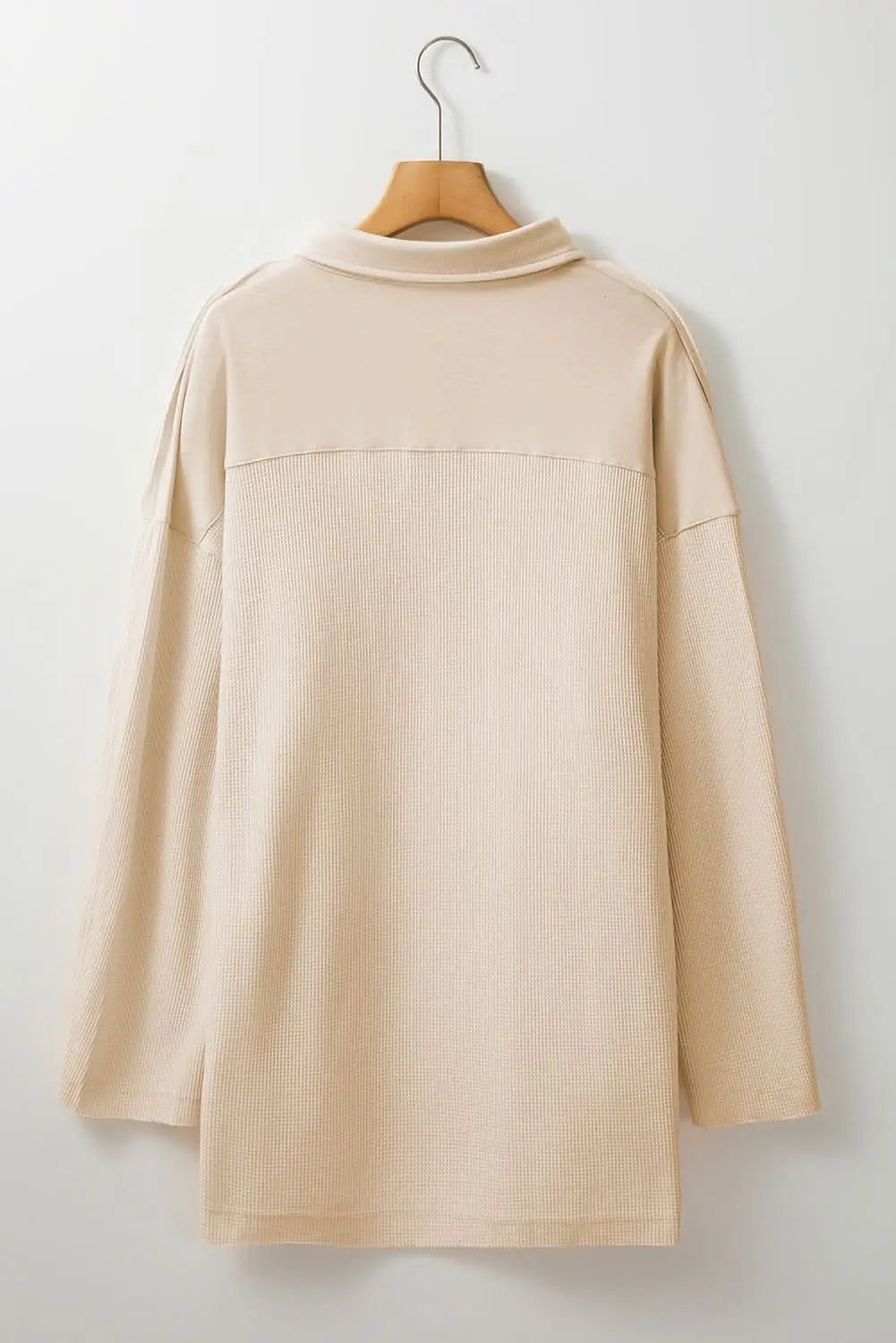 Cozy plus size thermal tunic with pockets - Love Salve 