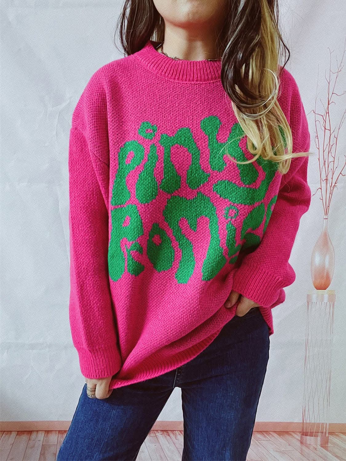 Cozy promise knit sweater - soft blend 