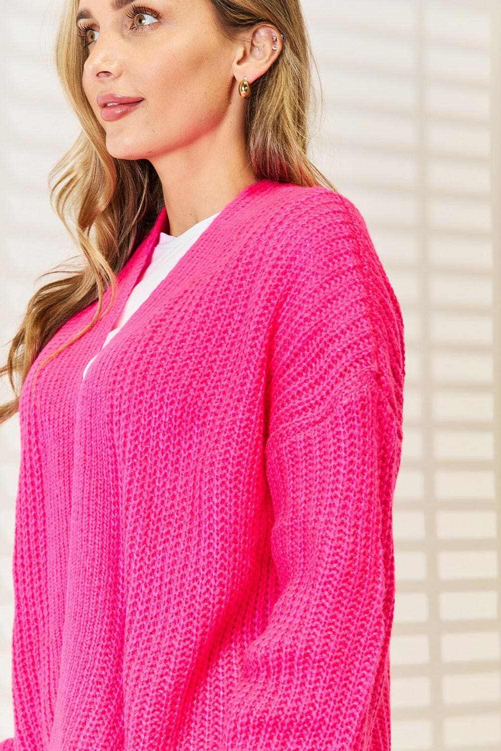 Cozy rib-knit cocoon cardigan - Love Salve 