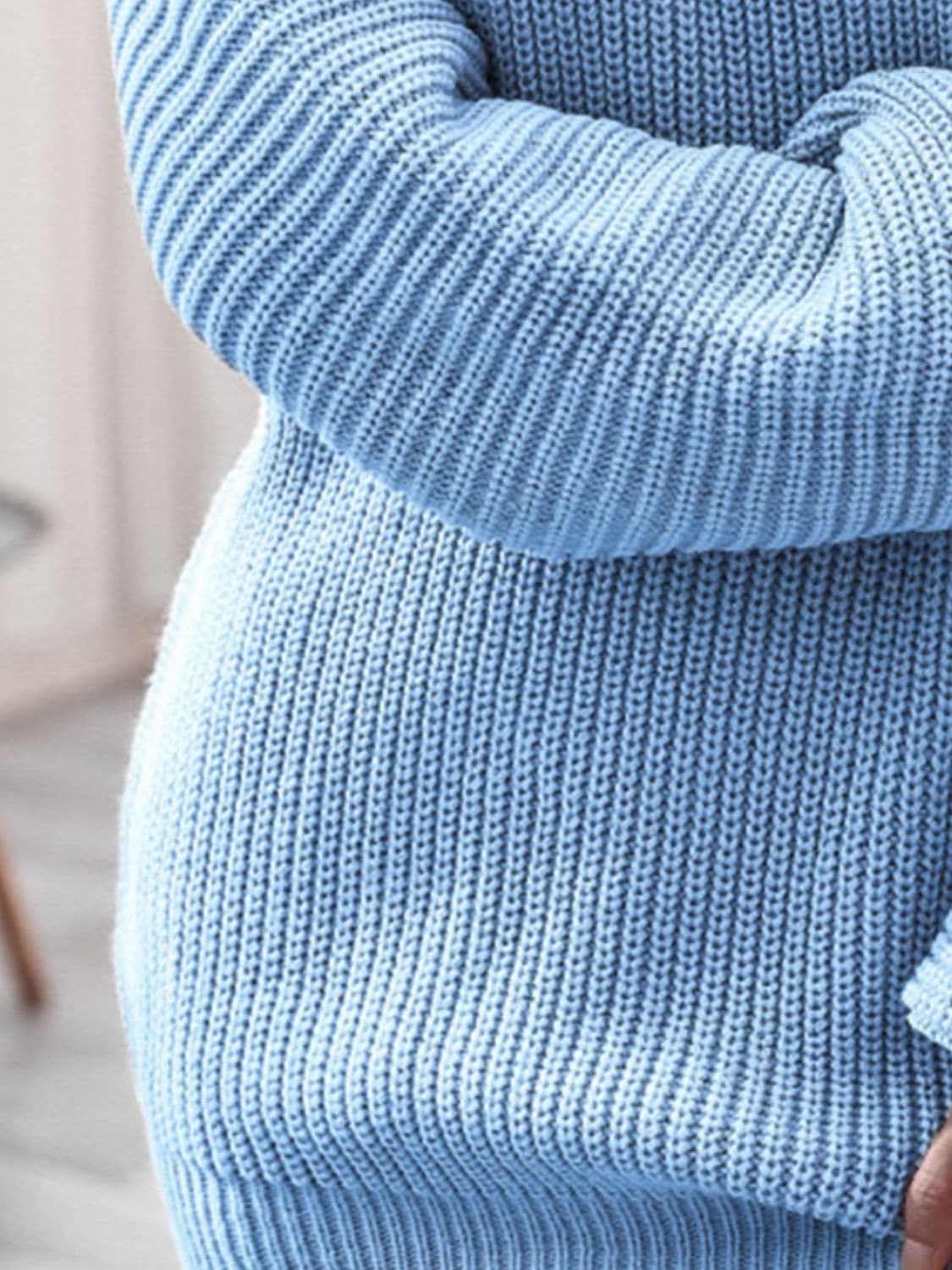 Cozy ribbed sweater dress - acrylic - Love Salve 