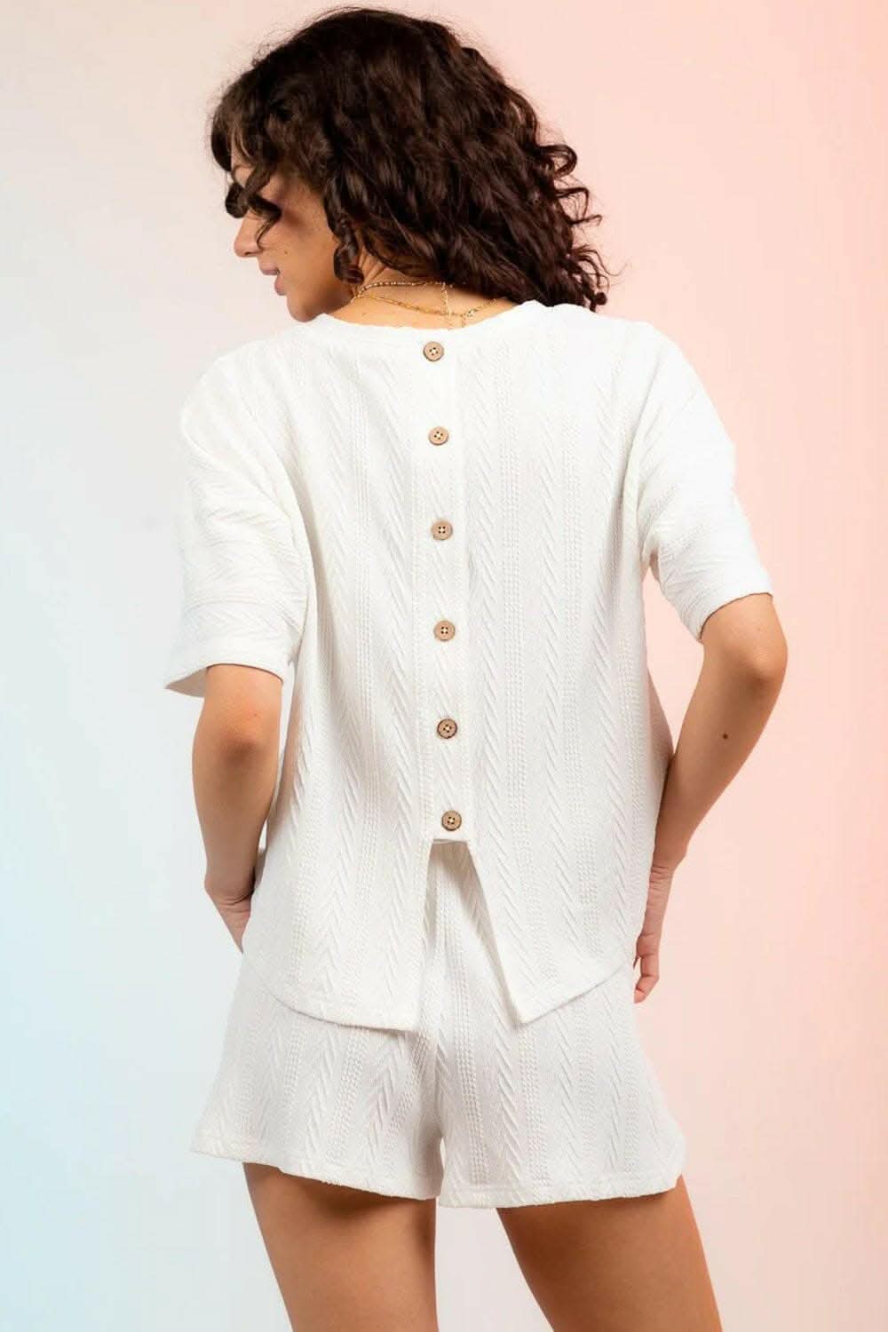 Cozy textured two-piece lounge set - Love Salve 