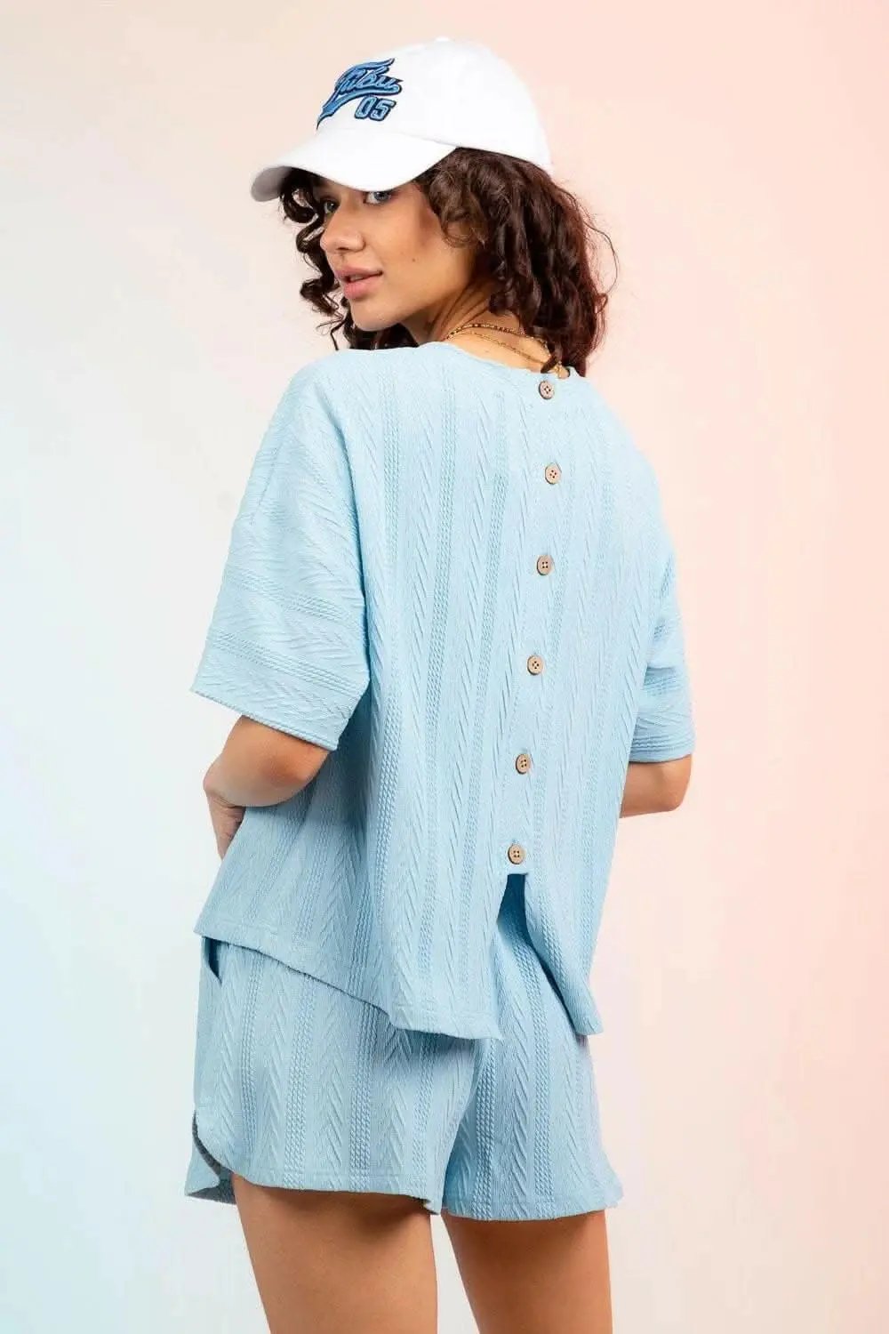 Cozy textured two-piece lounge set - Love Salve 