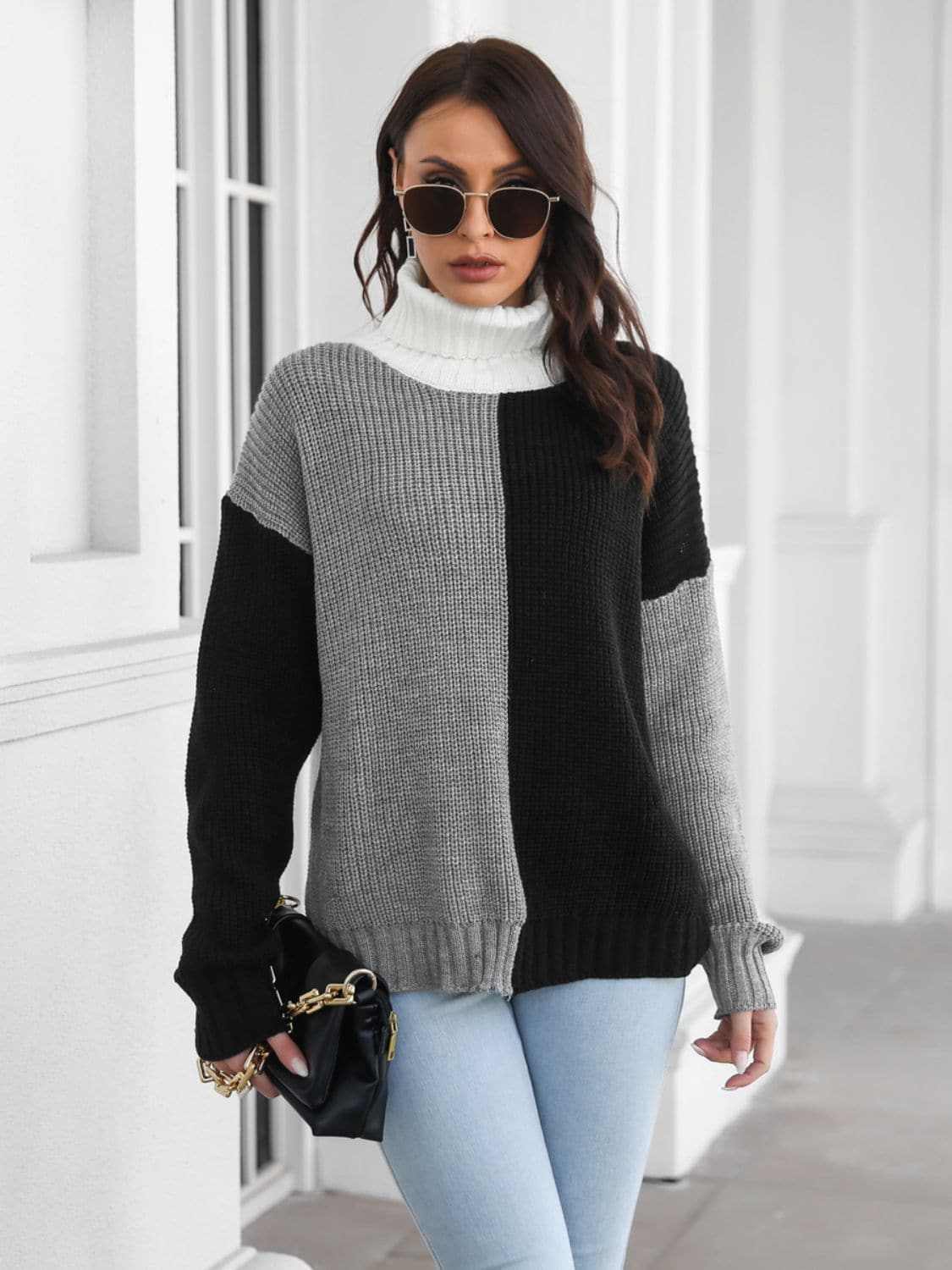 Cozy turtleneck sweater - winter warm 