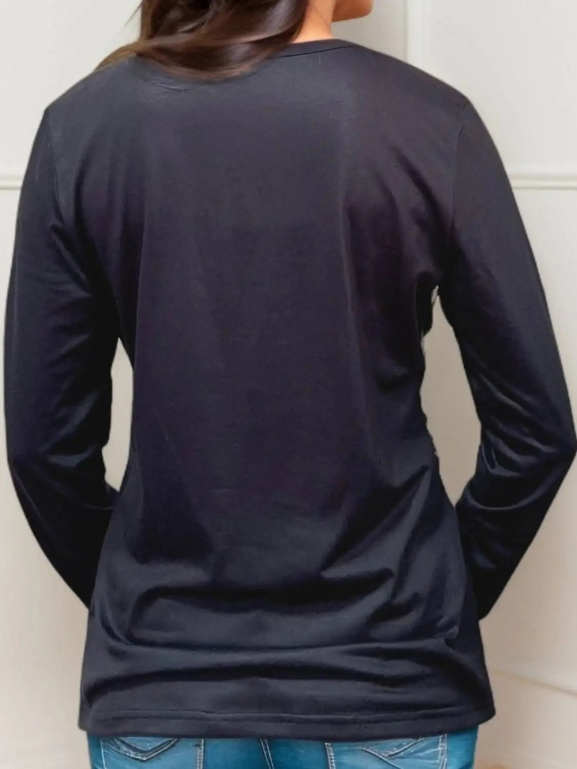 Crisscross leopard long sleeve tee - Love Salve 