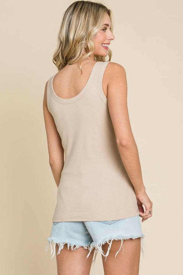 Culture Code ribbed scoop tank 