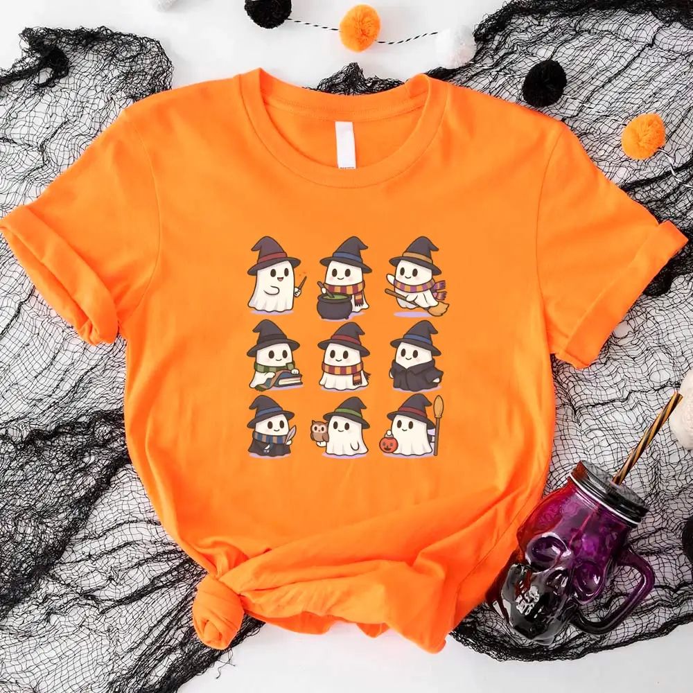 Cute Witch Ghosts Halloween Shirt – Kawaii Spooky Tee Adorb.co