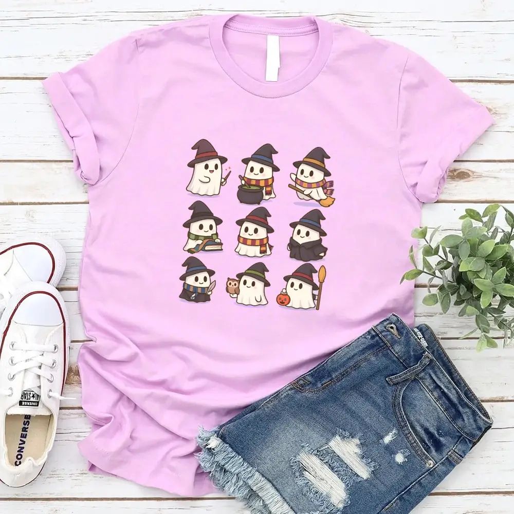 Cute Witch Ghosts Halloween Shirt – Kawaii Spooky Tee Adorb.co