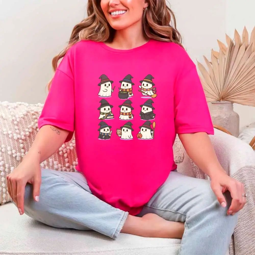 Cute Witch Ghosts Halloween Shirt – Kawaii Spooky Tee Adorb.co
