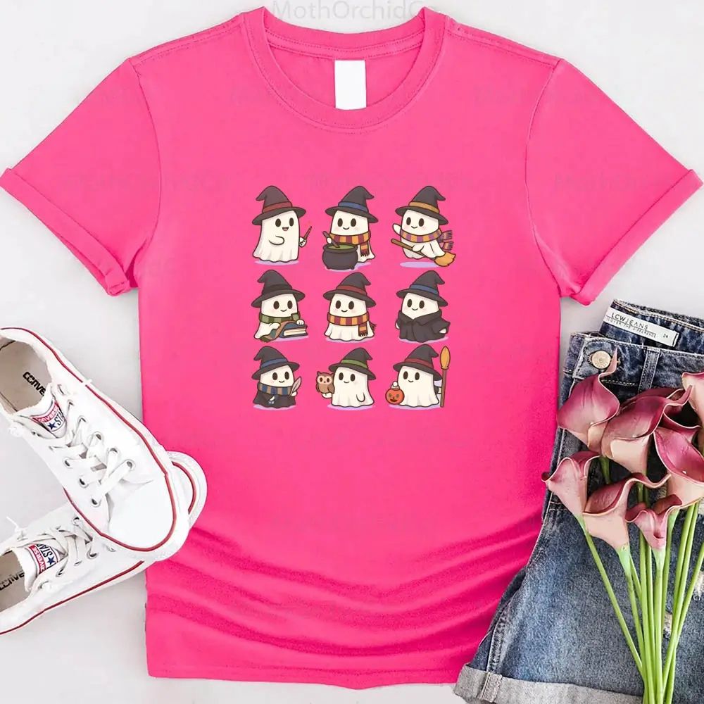 Cute Witch Ghosts Halloween Shirt – Kawaii Spooky Tee Adorb.co