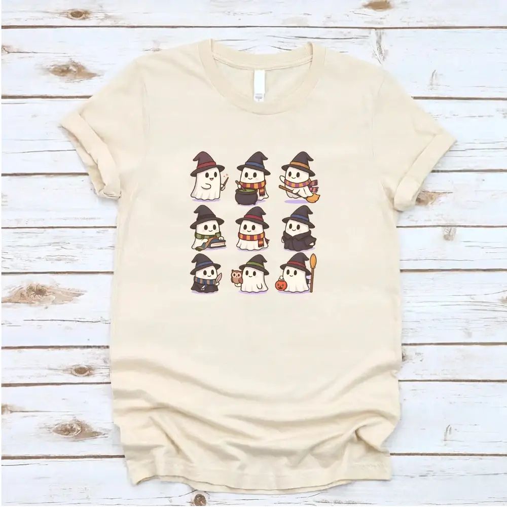 Cute Witch Ghosts Halloween Shirt – Kawaii Spooky Tee Adorb.co