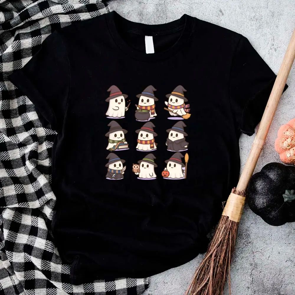 Cute Witch Ghosts Halloween Shirt – Kawaii Spooky Tee Adorb.co