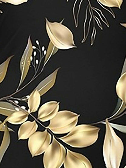 Cutout swimsuit set with pants 
