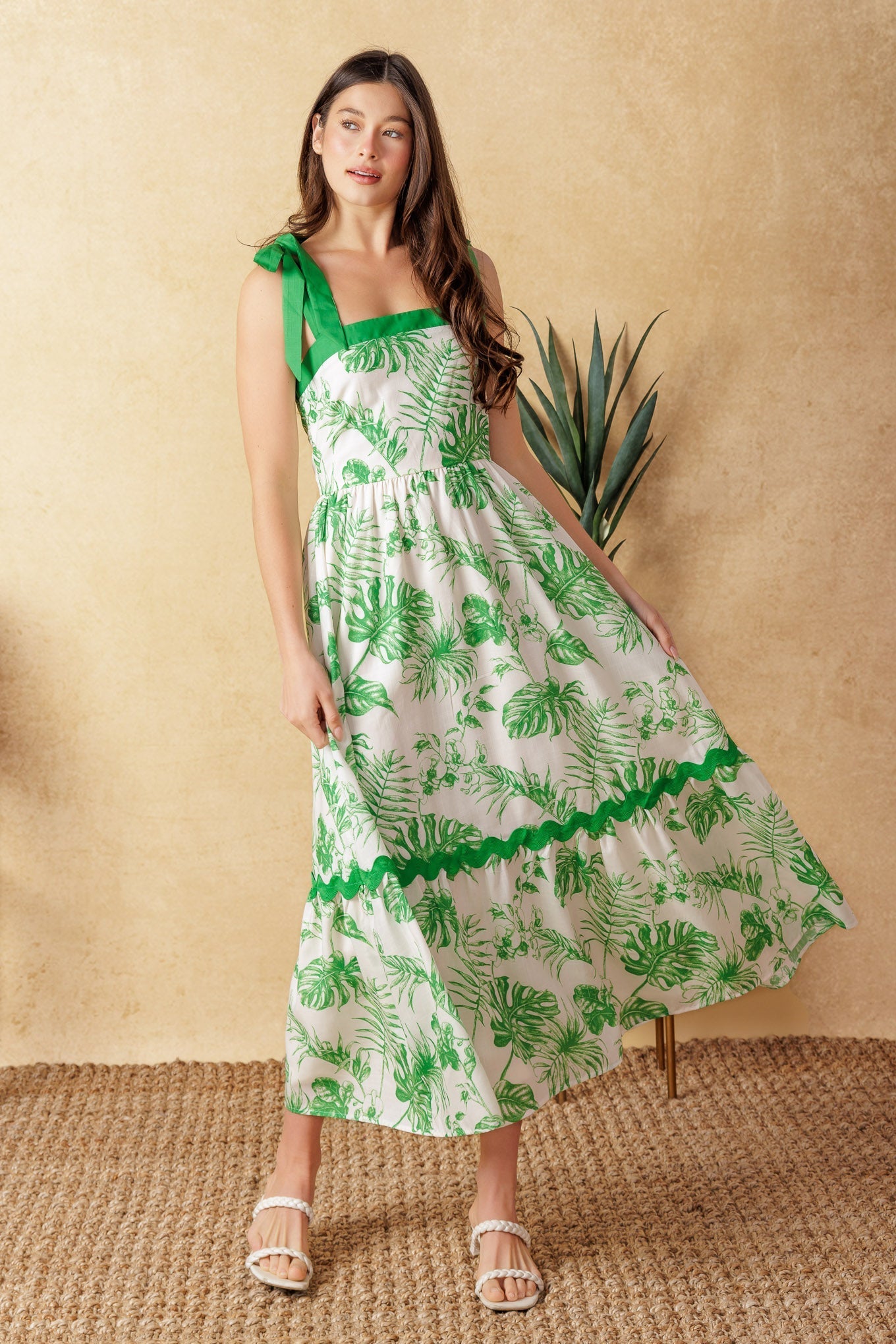 FOREVER MINE WOVEN MIDI DRESS Flying Tomato