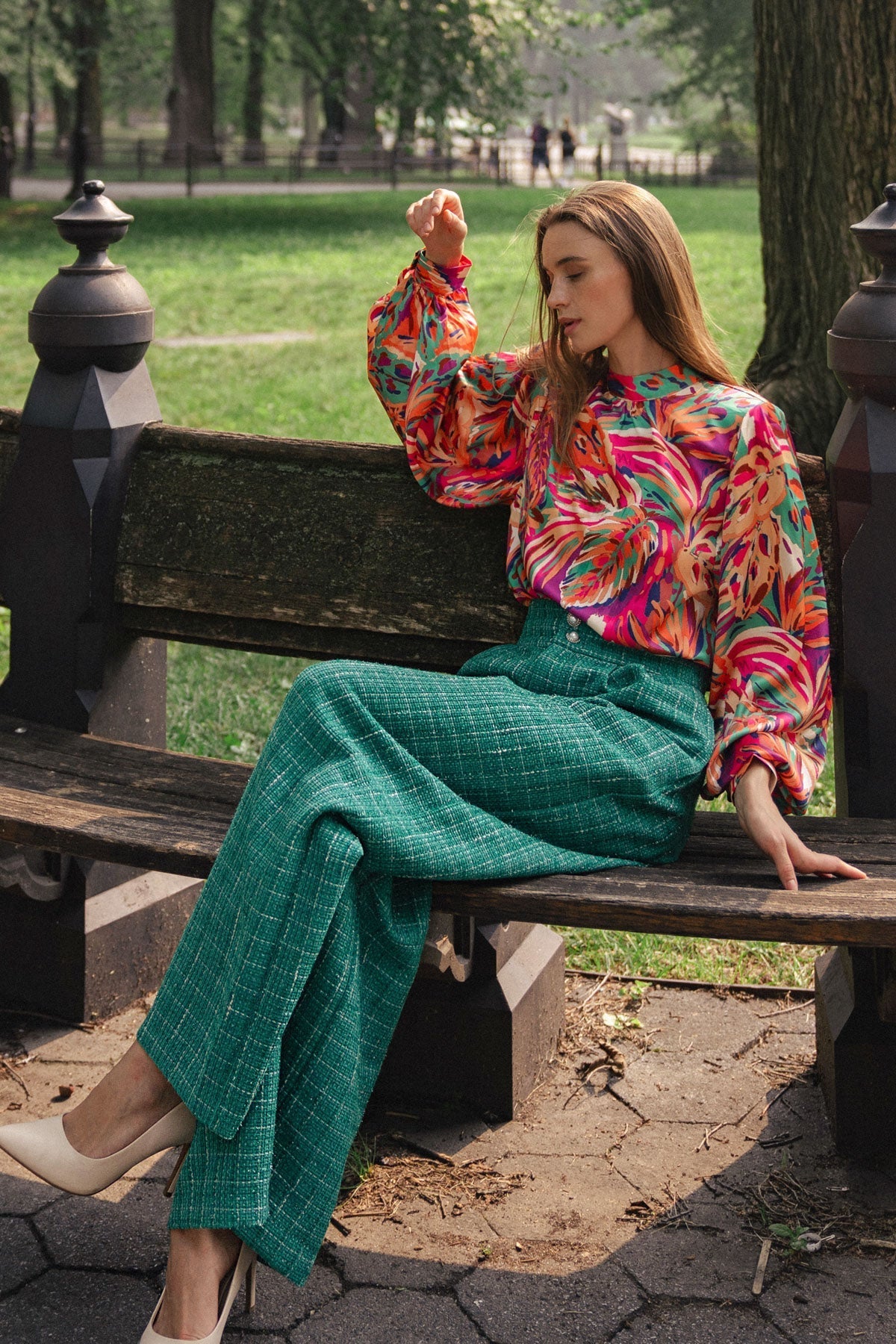 ADORING DEVOTION WOVEN TOP Flying Tomato