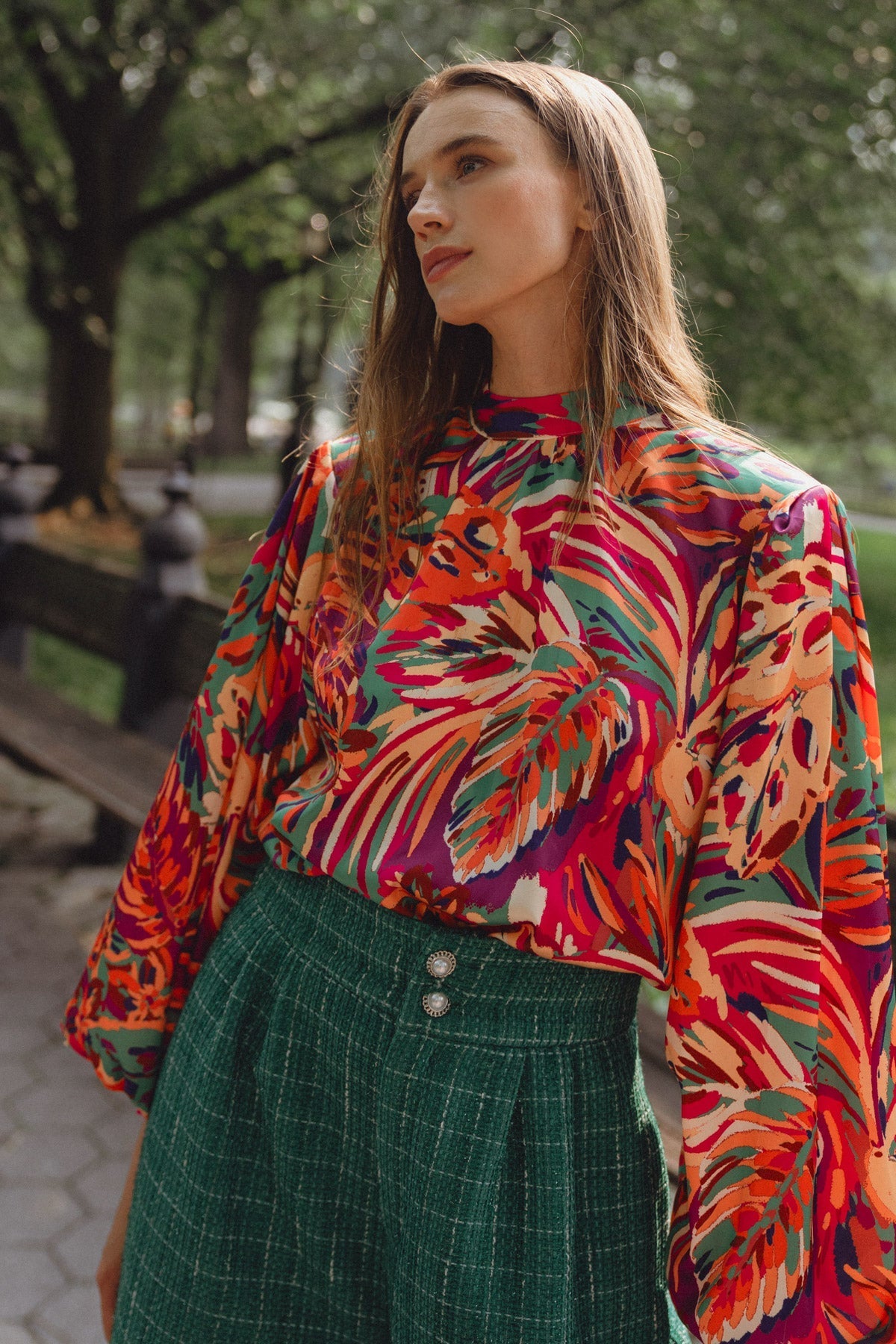 ADORING DEVOTION WOVEN TOP Flying Tomato