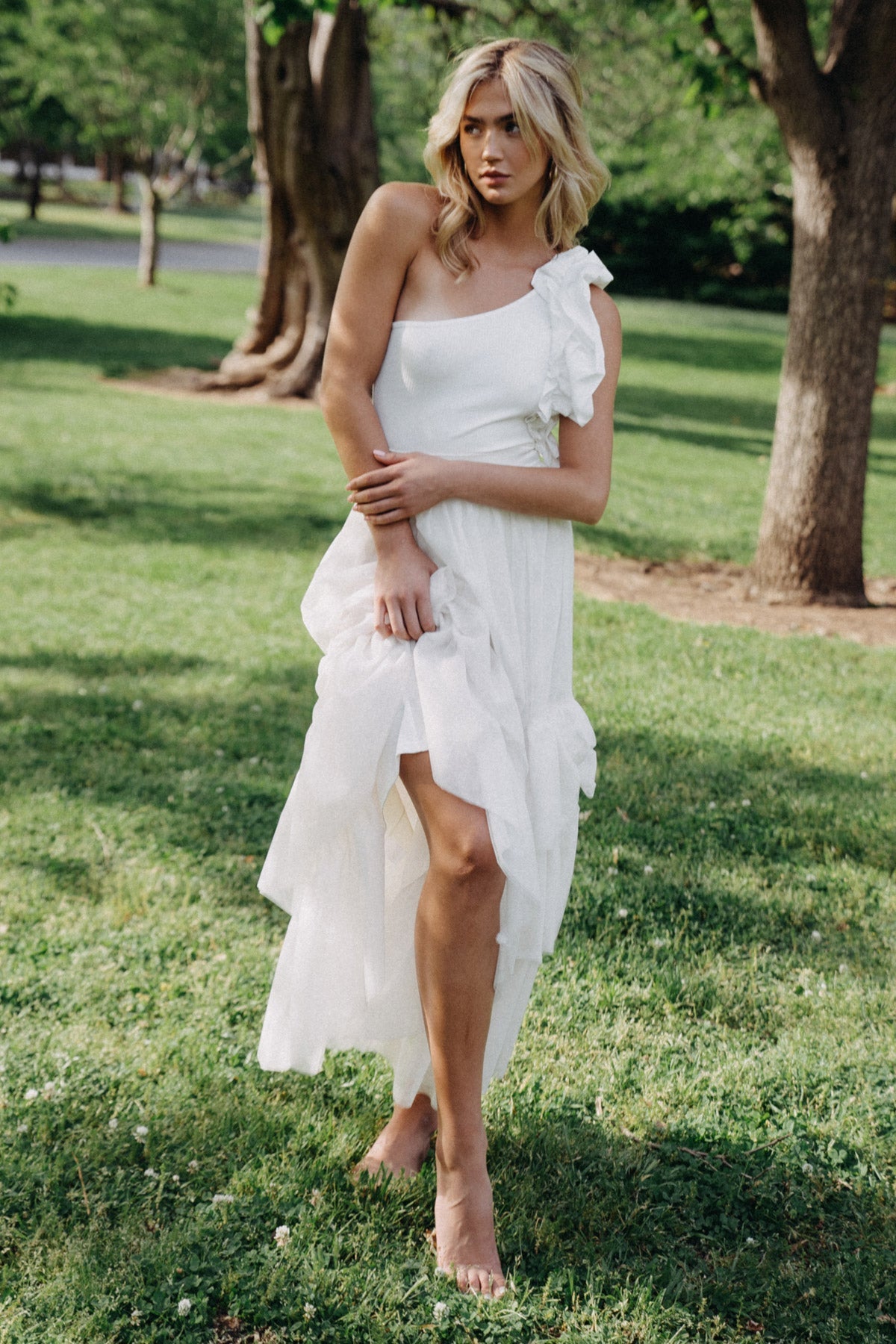 DREAMWORLD OFF THE SHOULDER WOVEN BODYSUIT Flying Tomato