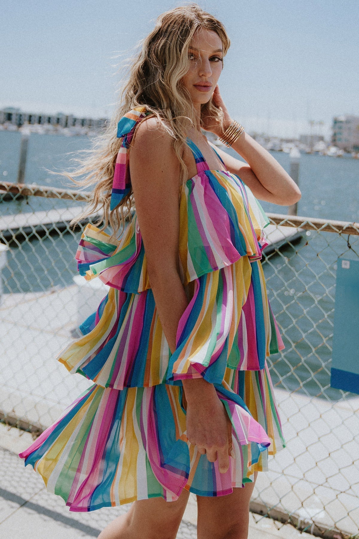 PROPER PARADISE WOVEN MINI DRESS Flying Tomato