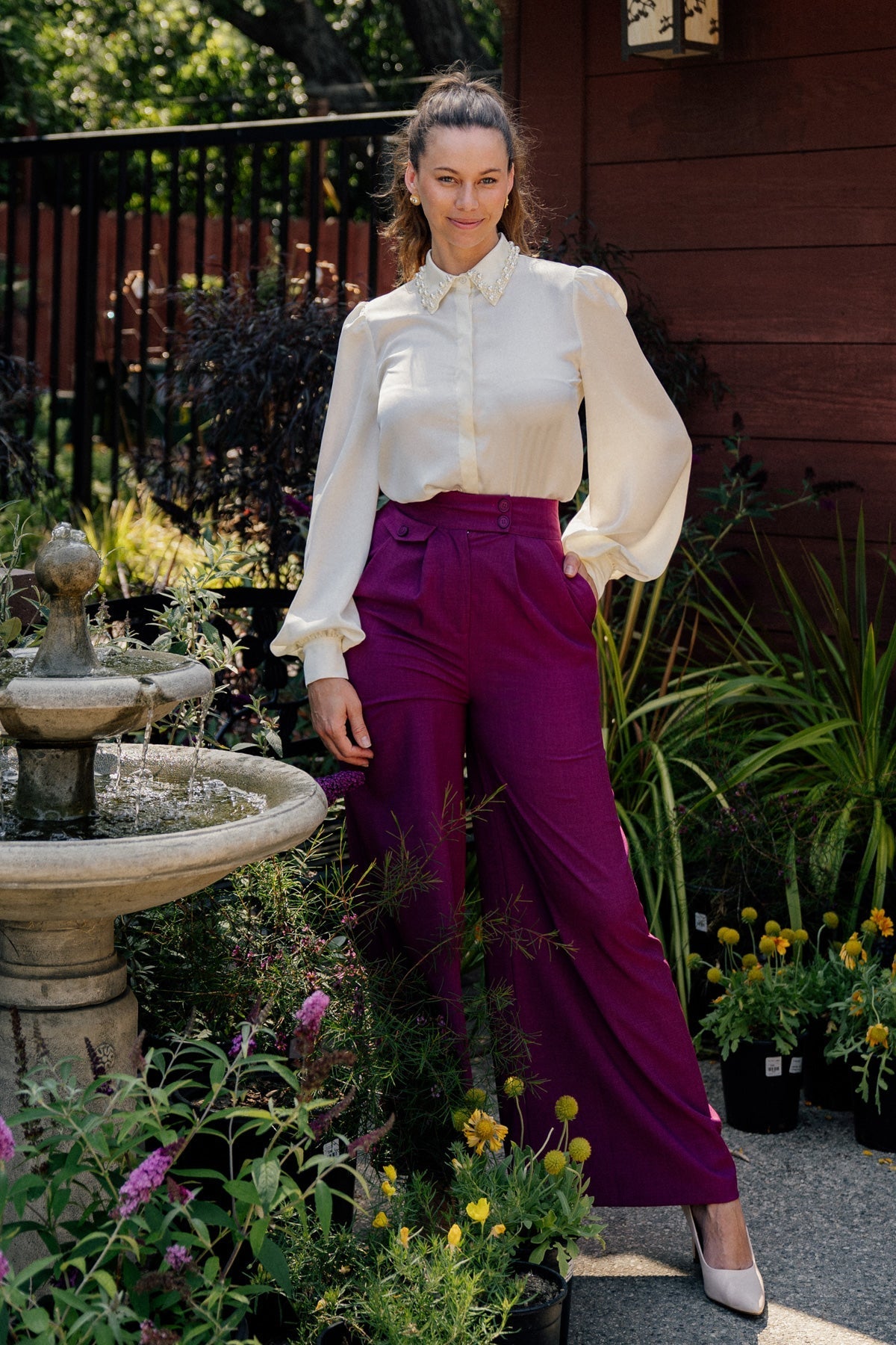 DELICATE FEELINGS WOVEN PANTS Flying Tomato