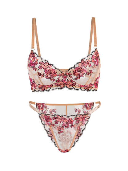 Blossom Elegance Lace Lingerie Set for Timeless Style