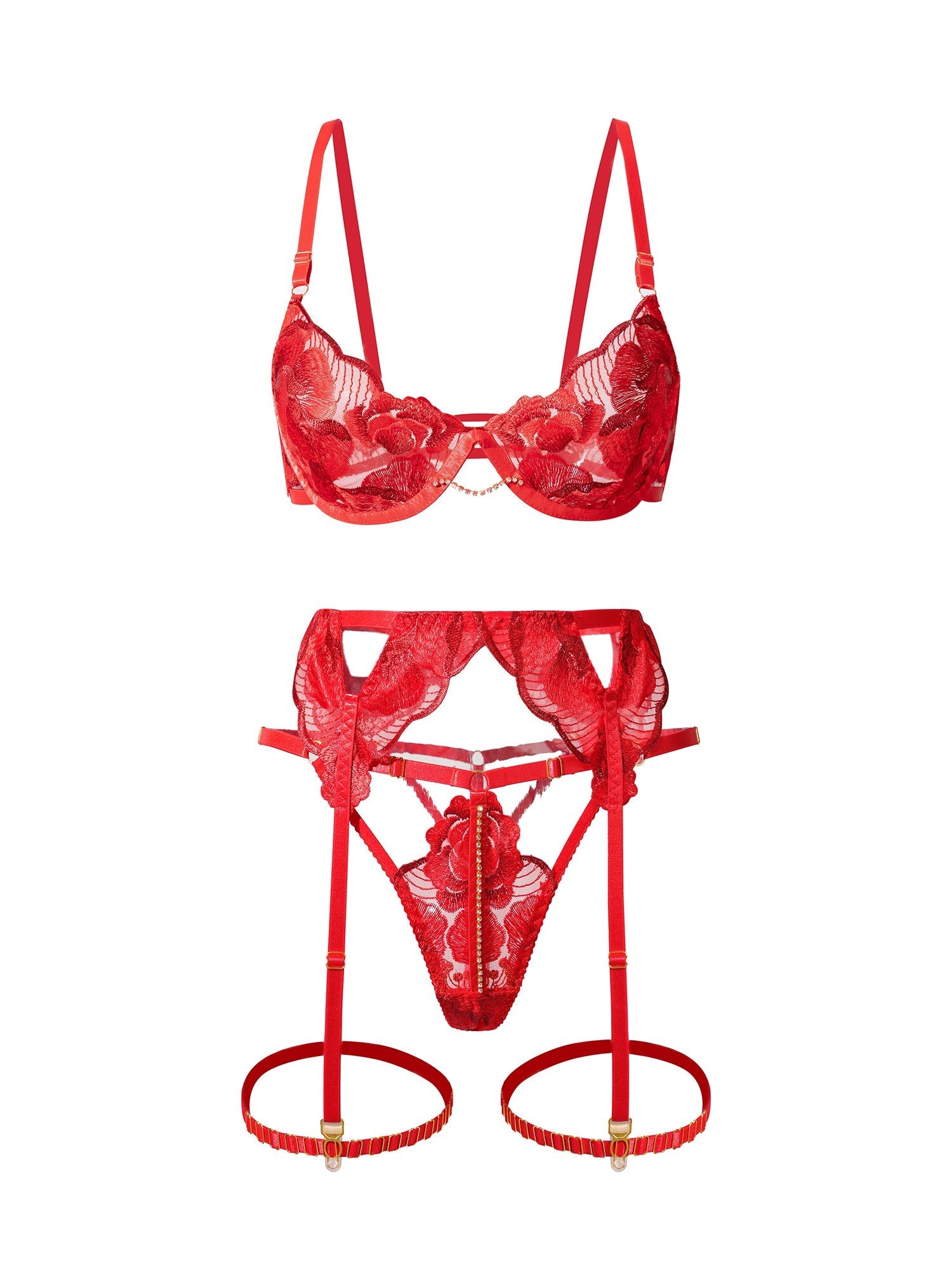 Luxurious Fancy Sexy Lingerie Set Hello.LA.Girl