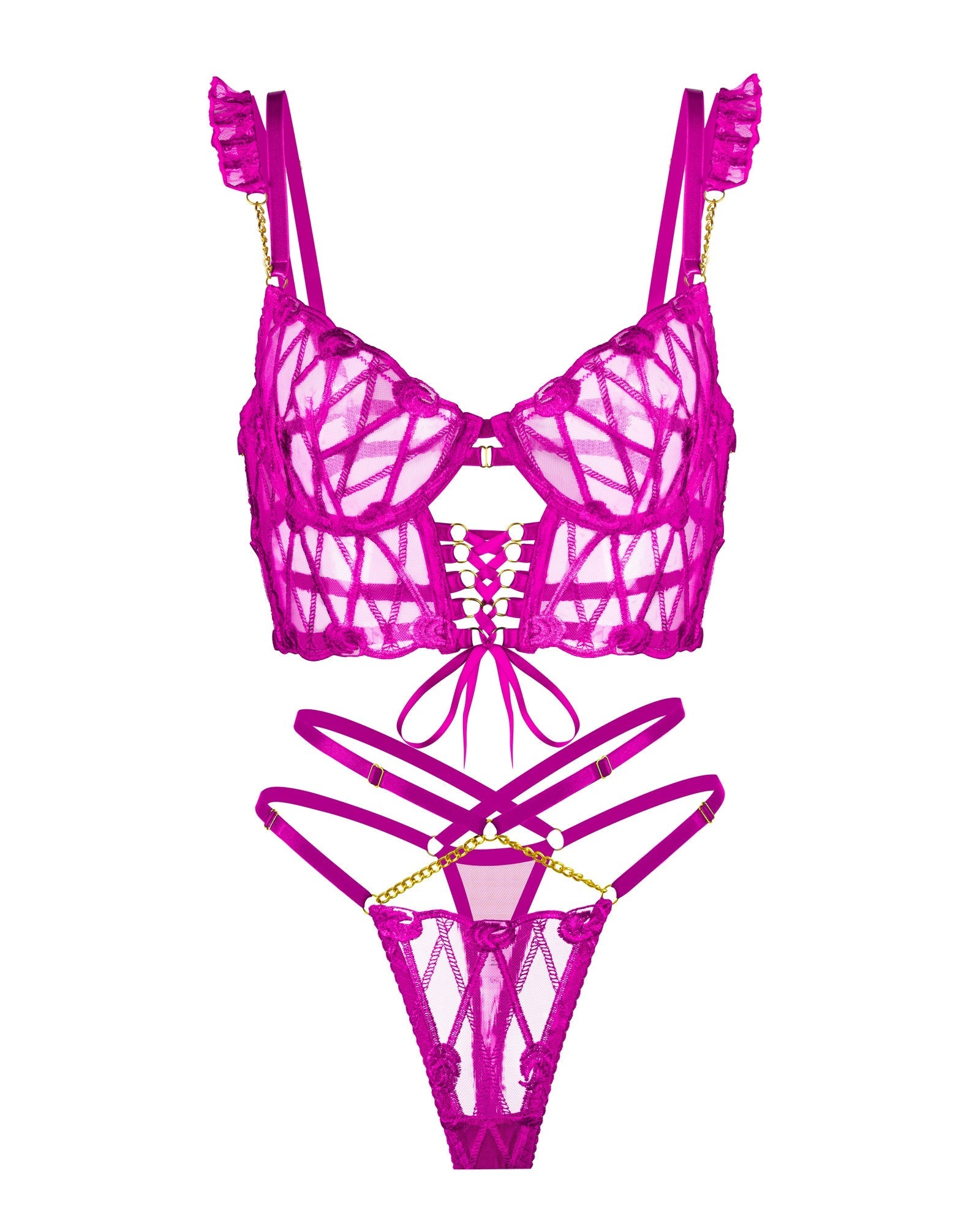 Adriana Rose Pink Adjustable Set Hello.LA.Girl