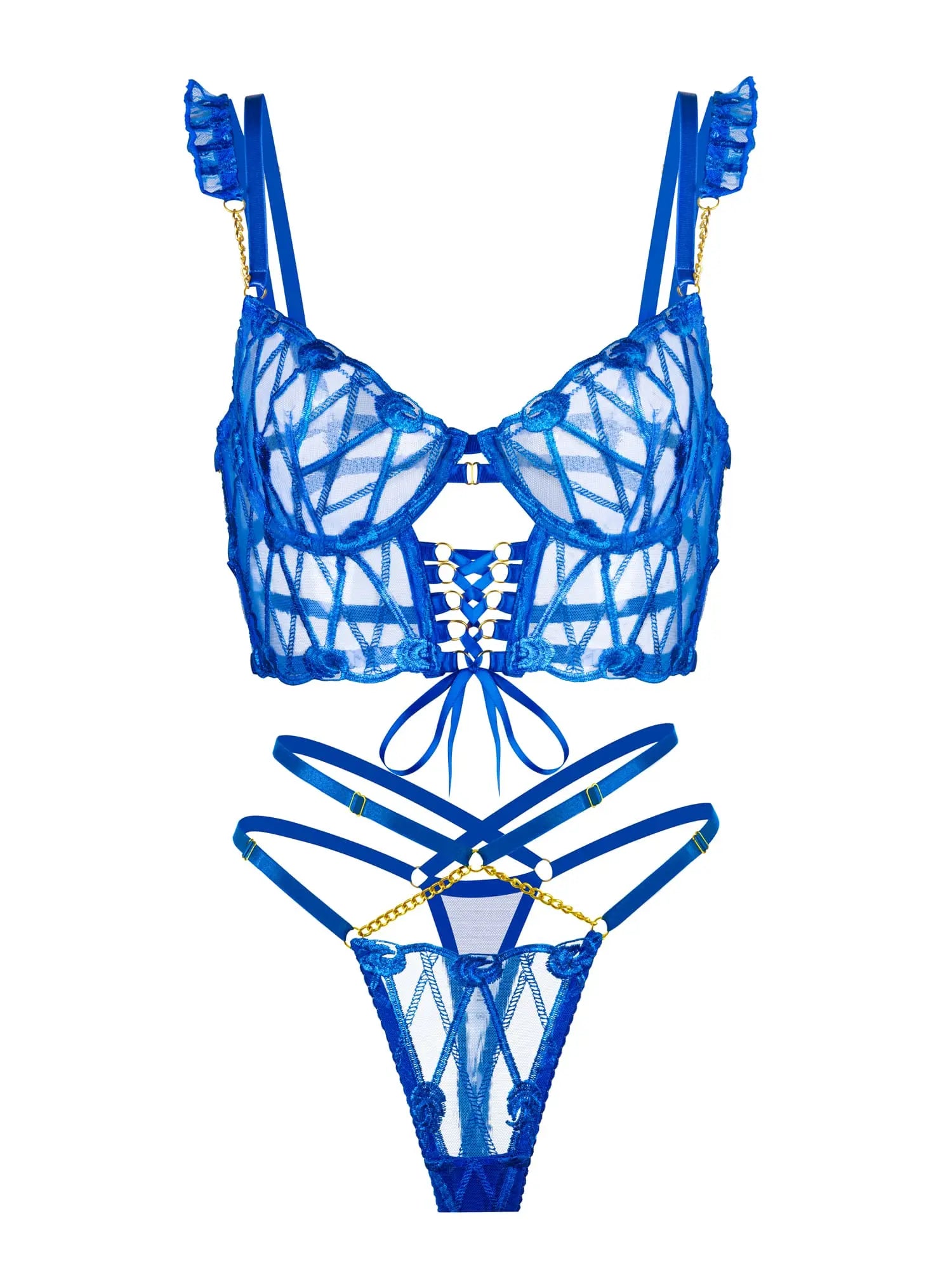 Adriana Pearl Blue Adjustable Set Hello.LA.Girl