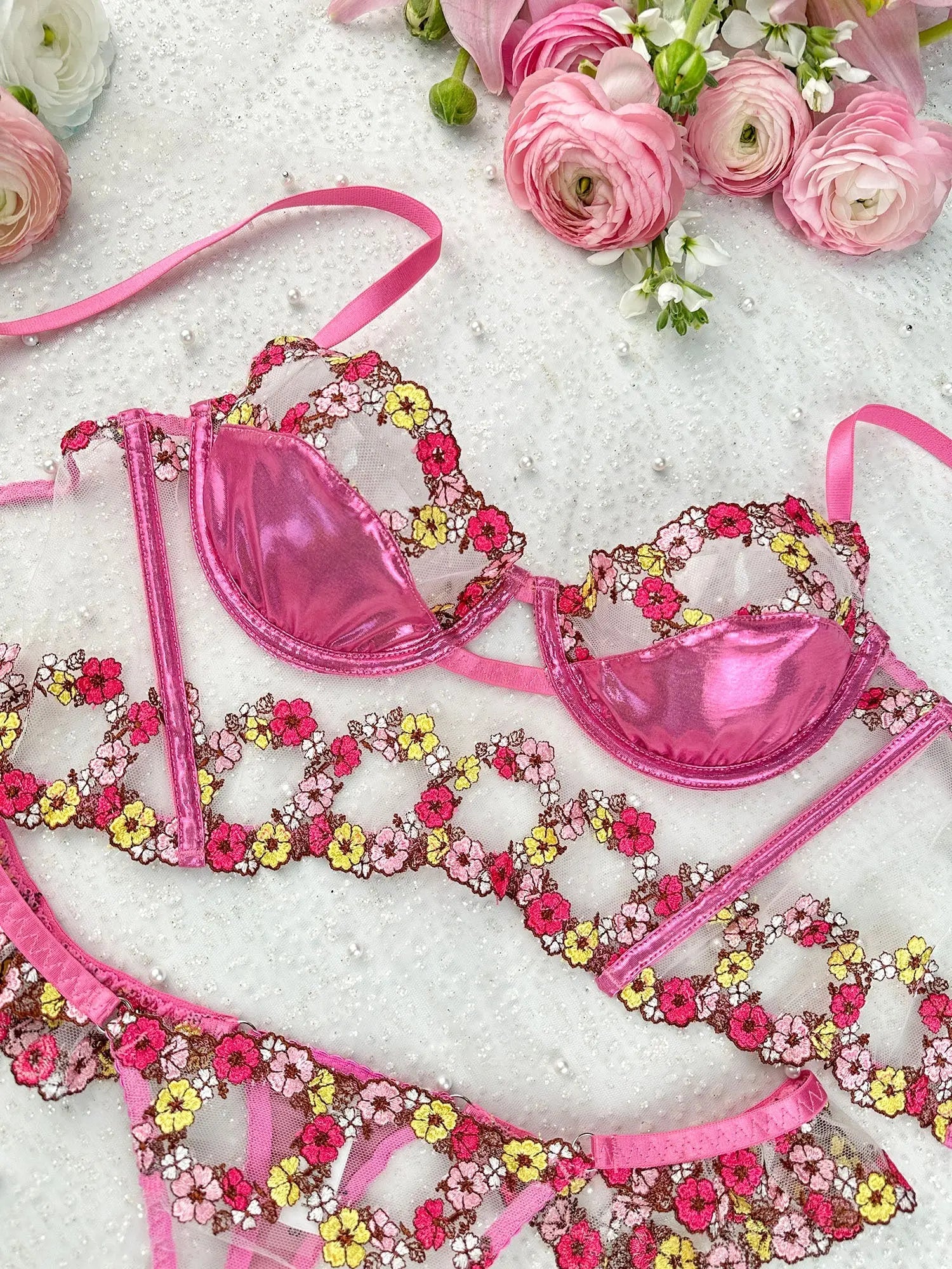 Amelia Petal Lingerie Set Hello.LA.Girl