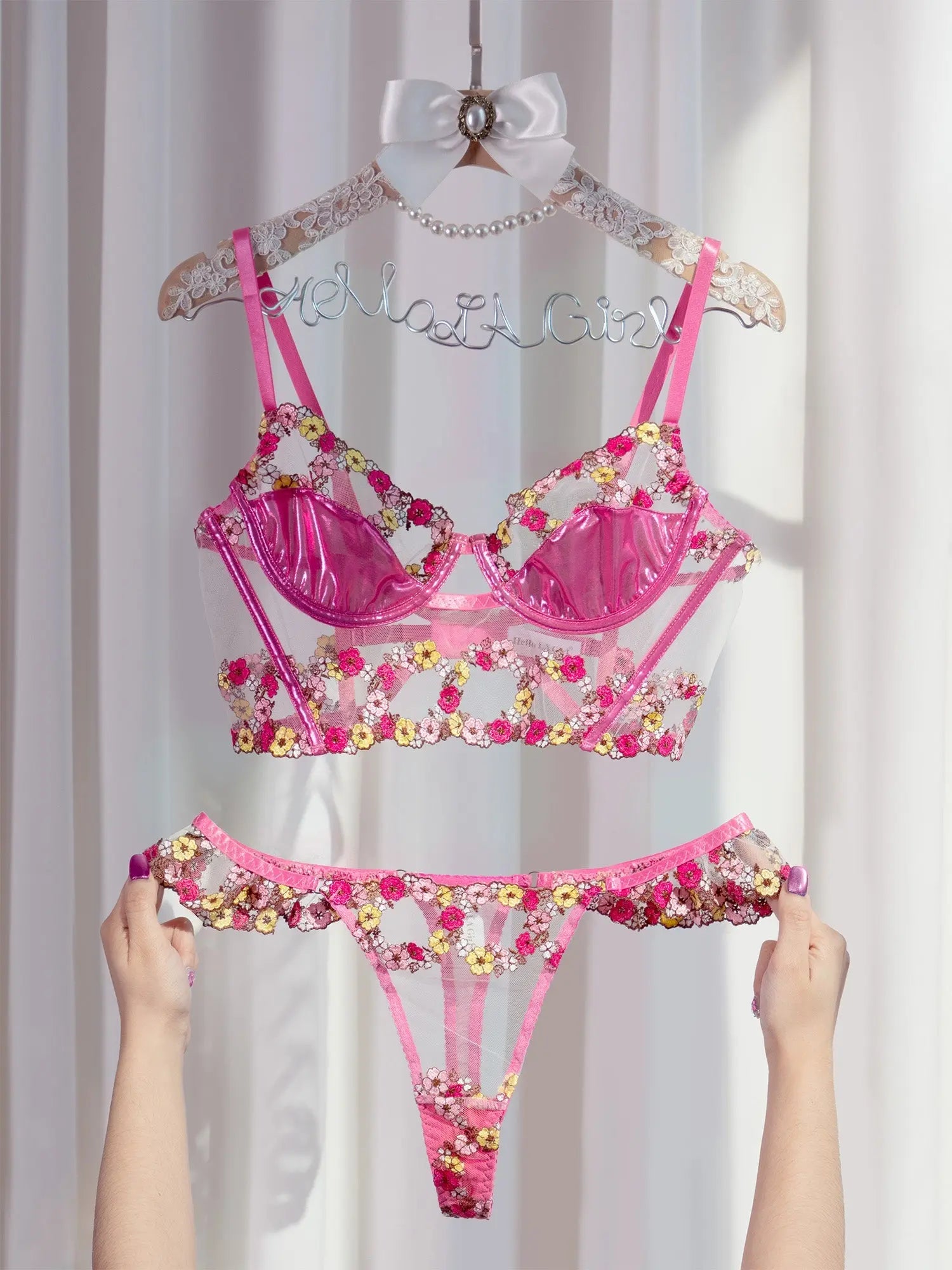 Amelia Petal Lingerie Set Hello.LA.Girl