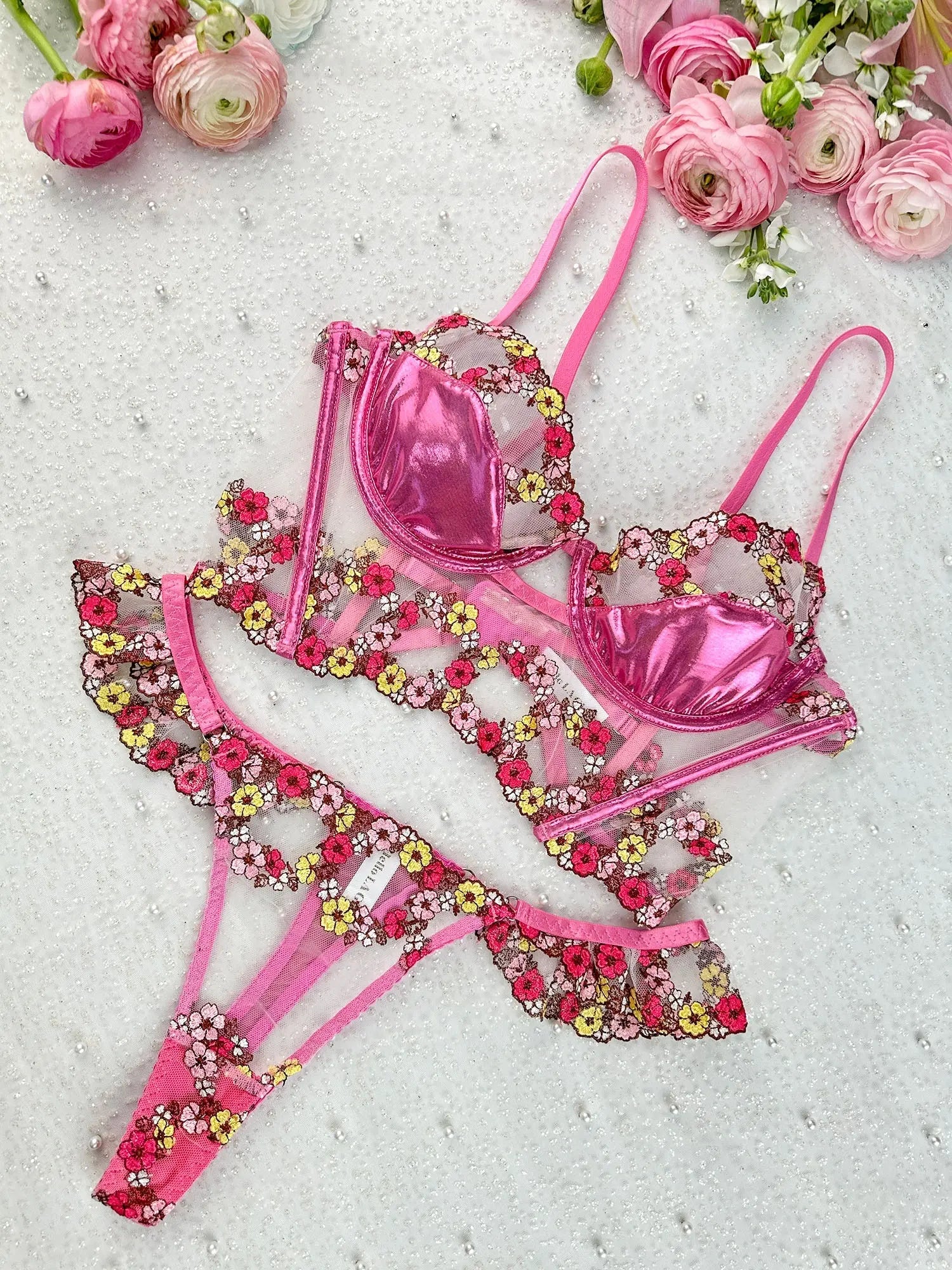 Amelia Petal Lingerie Set Hello.LA.Girl