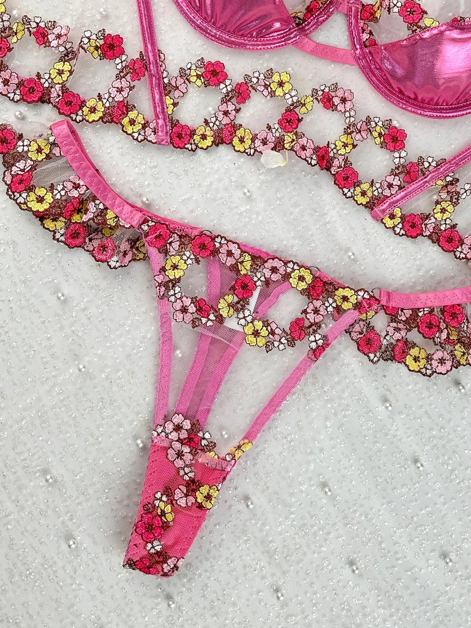 Amelia Petal Lingerie Set Hello.LA.Girl