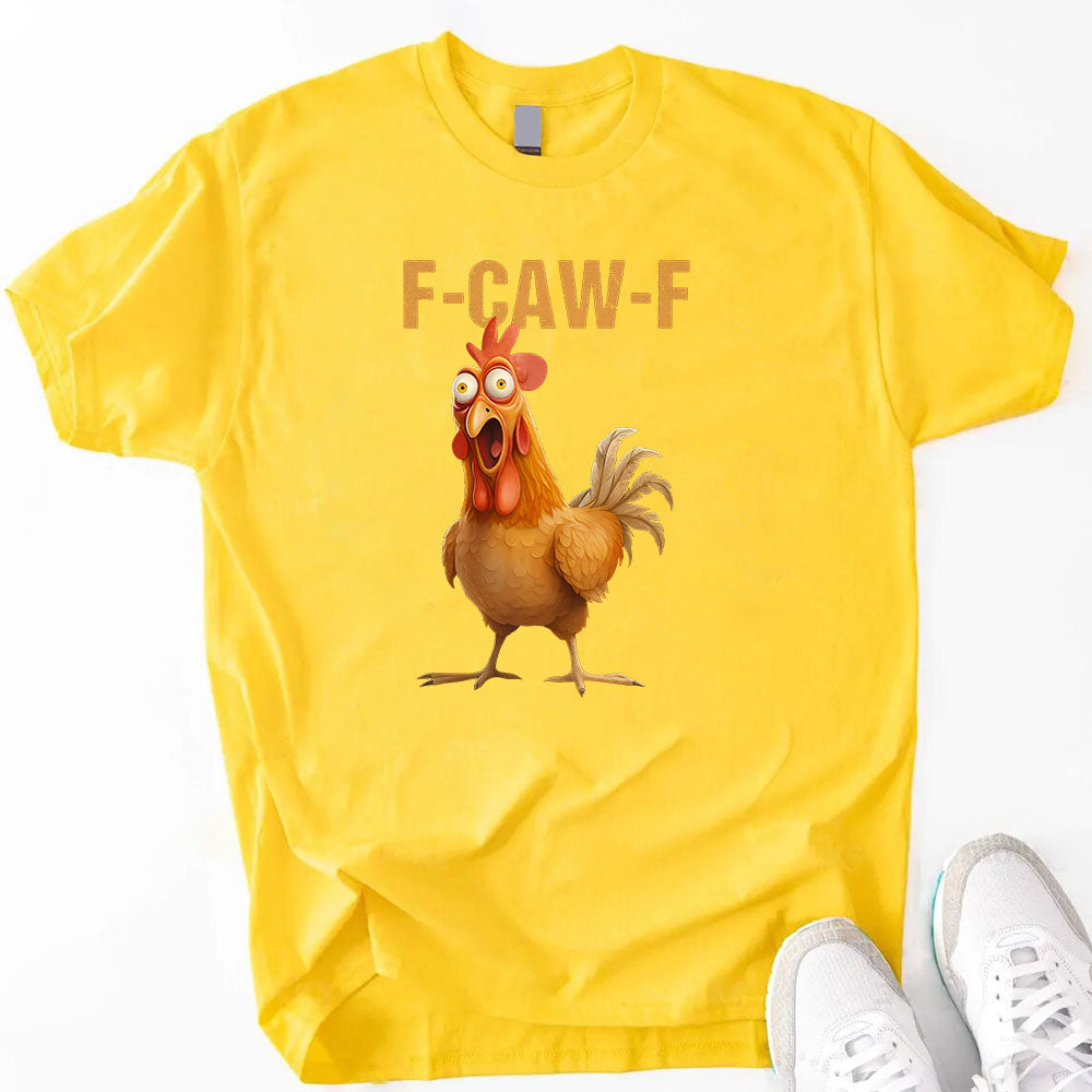 Funny F-Caw-F Rooster Unisex T-Shirt Adorb Custom Tees