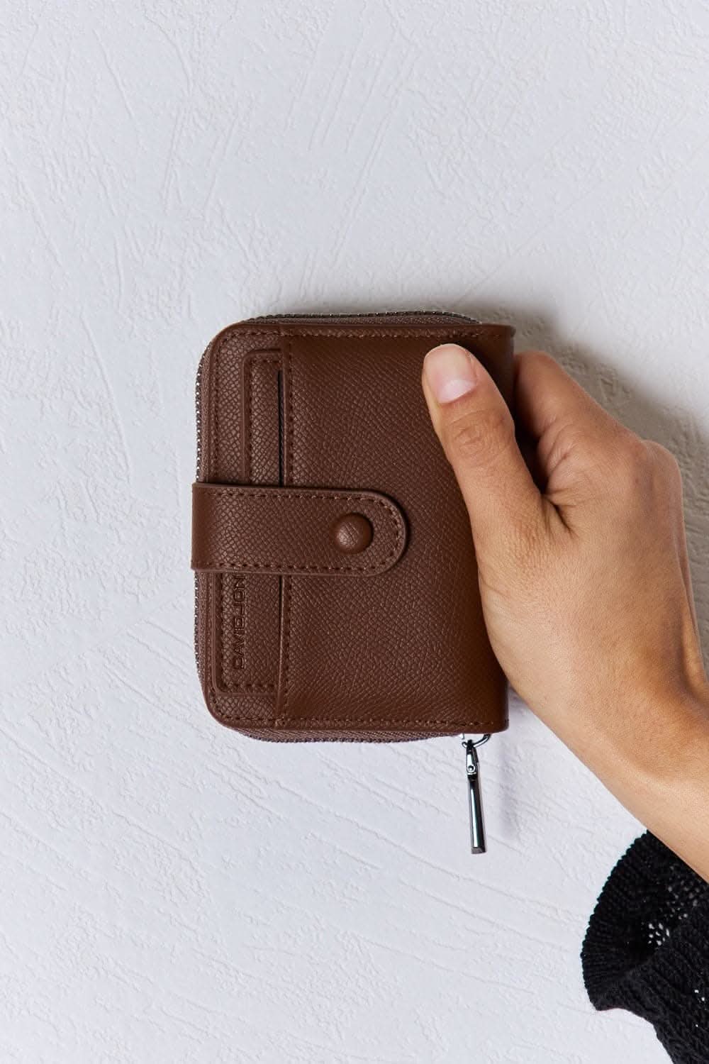 David Jones compact leather wallet 