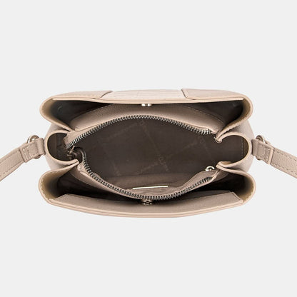 David Jones pu leather crossbody bag 