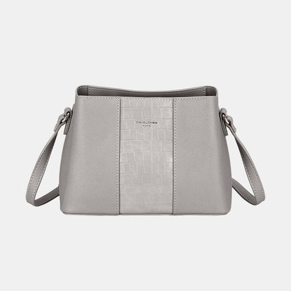 David Jones pu leather crossbody bag 